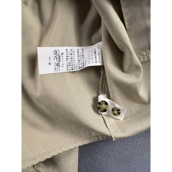 LL Bean Shirt Womens XL Khaki Button Front Epaulet Utility Safari Field VTG - Picture 5 of 8